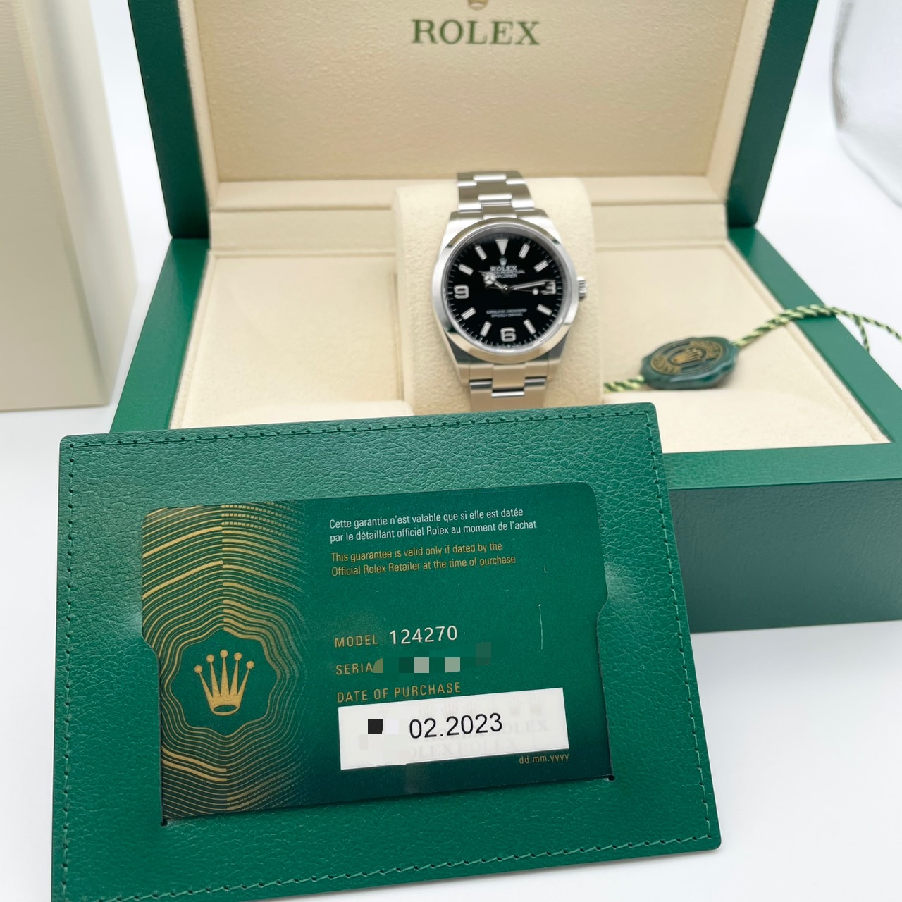 ロレックス エクスプローラーI 124270 ブラック 36mm