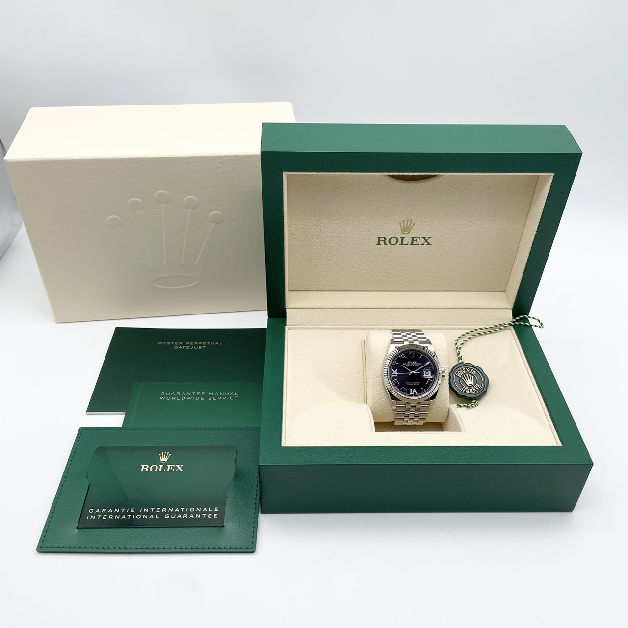 ロレックス デイトジャスト 126234 オーベルジーヌ ジュビリーブレス 36mm