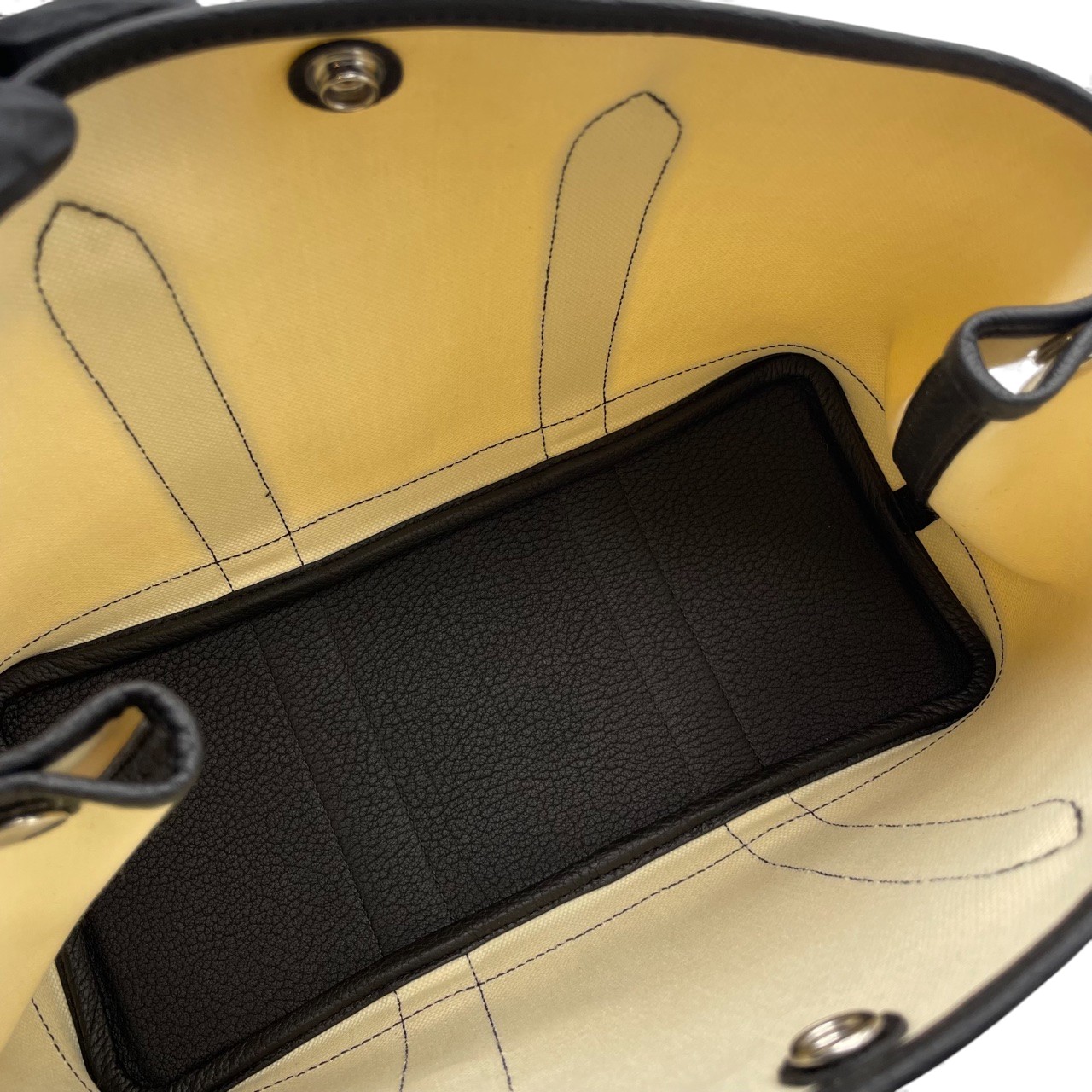 エルメス ガーデンパーティ TPM ナタ/ノワール トワルアッシュ