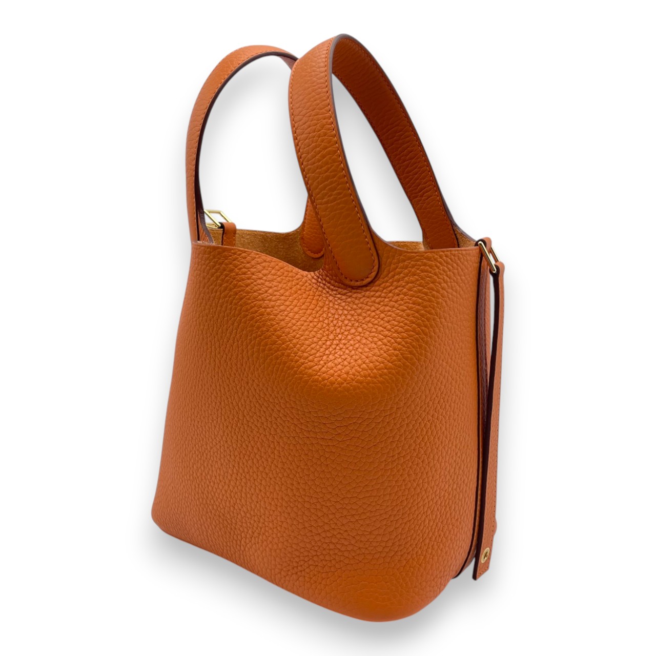 エルメス ピコタンロック PM オレンジ トリヨンクレマンス ゴールド