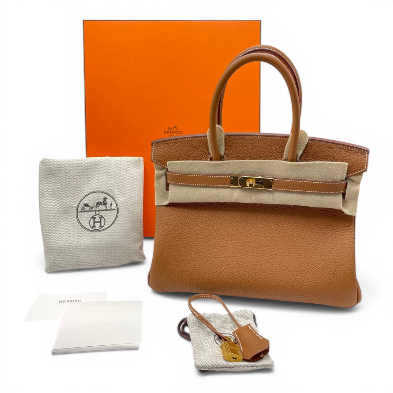 エルメス バーキン 30 ゴールド トゴ ゴールド金具 W刻印 - ブランド品