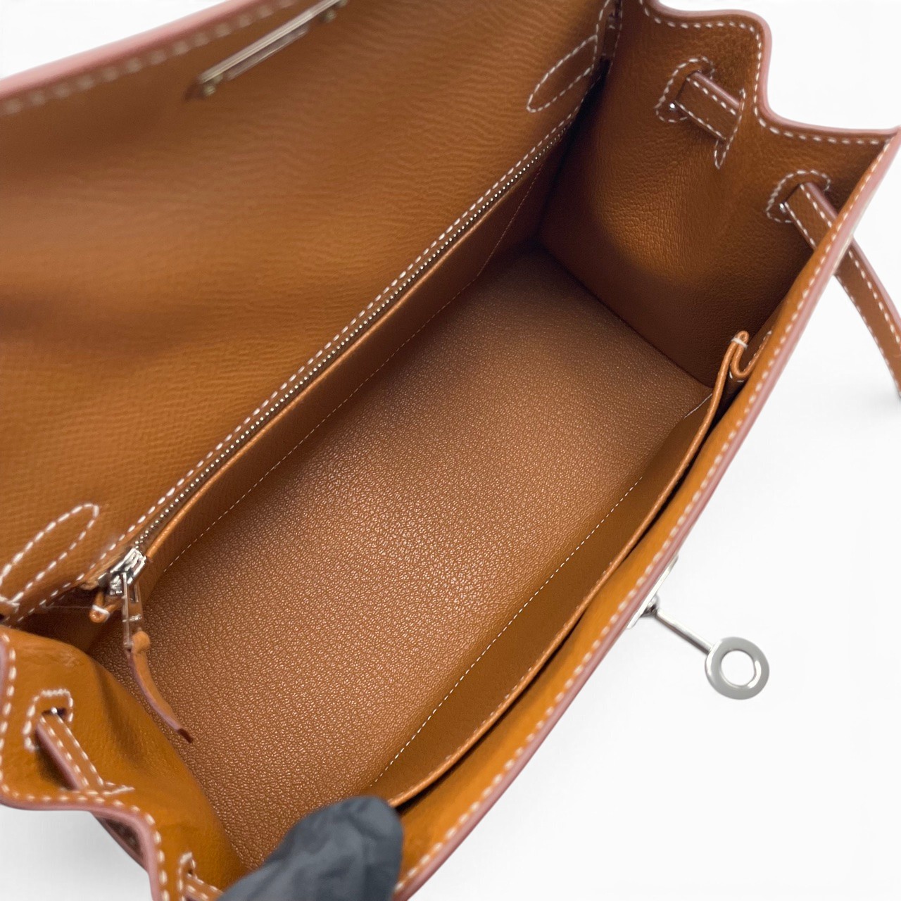 エルメス ケリー 25 ゴールド エプソン シルバー金具 W刻印 - ブランド