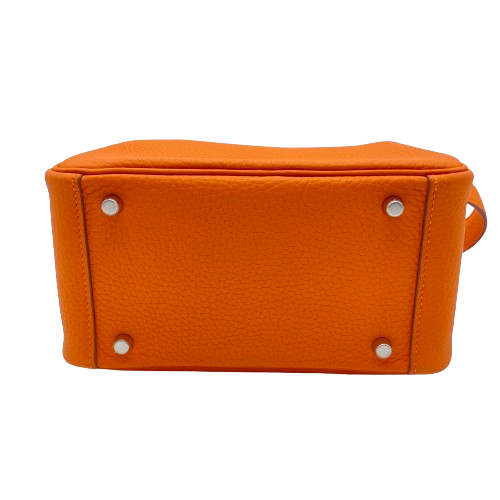 エルメス リンディミニ オレンジミニアン トリヨンクレマンス シルバー