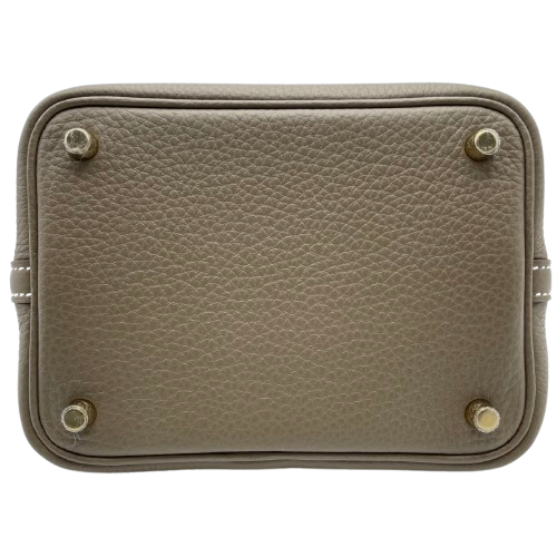 エルメス ピコタンロック PM エトゥープ トリヨンクレマンス ゴールド金具 W刻印