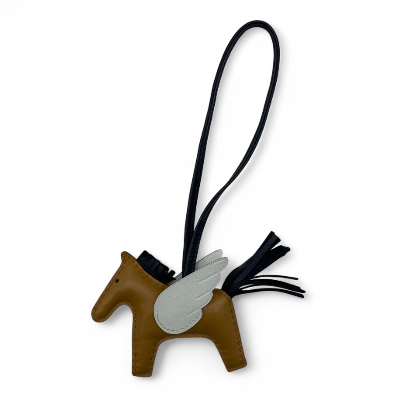 エルメス ペガサスチャーム PM ノワール/セサミ/ナタ