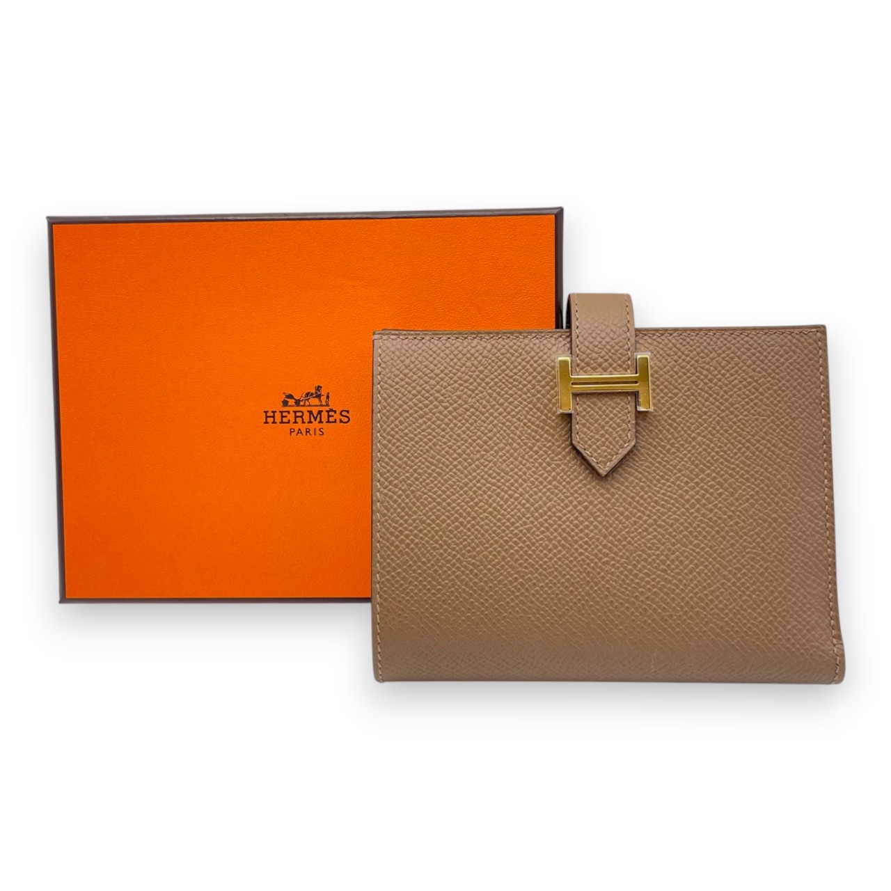 エルメス べアンコンパクト アルザン エプソン ゴールド金具 W刻印