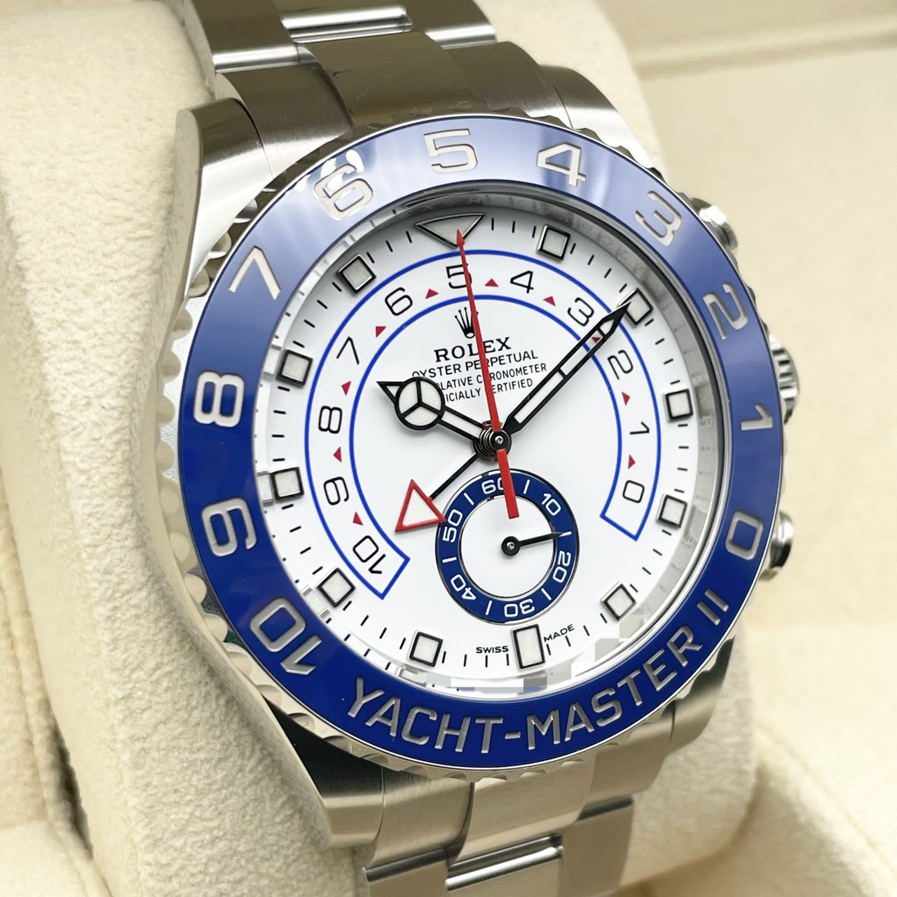 ロレックス ヨットマスター II 116680 ホワイト ステンレススチール 44ｍｍ