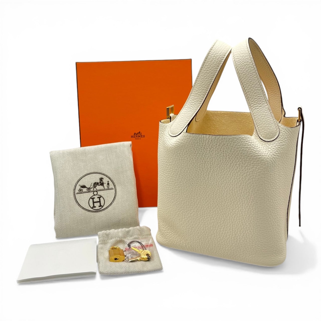 エルメス ピコタンロック PM ナタ トリヨンクレマンス ゴールド金具 B刻印