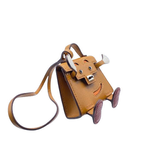 エルメス ビジュードサック ケリードール ナチュラルサブレ/オレンジ