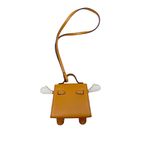 エルメス ビジュードサック ケリードール ナチュラルサブレ/オレンジ