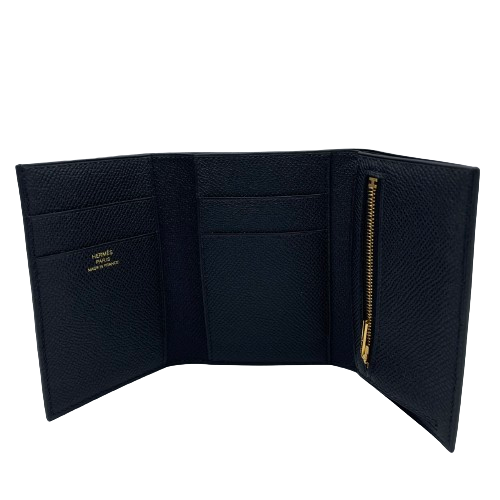 エルメス べアンコンビネ ブラック　ヴォーエプソン ゴールド金具 W刻印