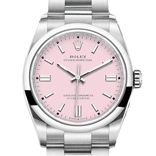 ロレックス オイスターパーペチュアル 126000 オイスターブレスレット キャンディピンク