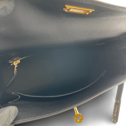 【現金特価】エルメス ケリー タッチ 25 ノワール スイフト・リザード ゴールド金具 B刻印