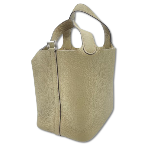 エルメス ピコタンロック PM ベージュマルファ トリヨンクレマンス シルバー金具 W刻印