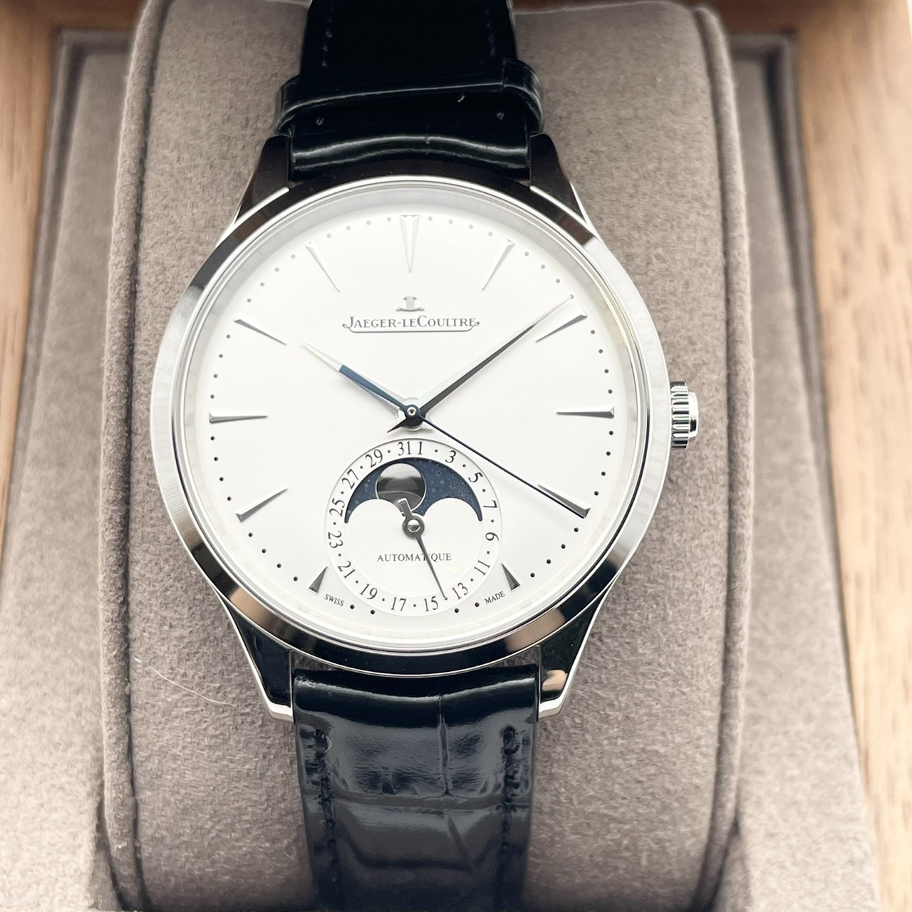 ジャガー・ルクルト マスター・ウルトラスリム ムーン Q1248421 シルバーグレー 36ｍｍ