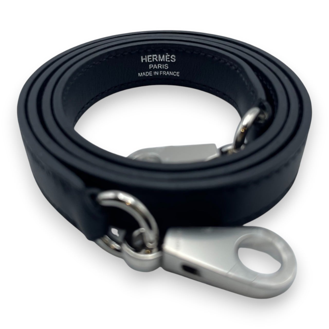 エルメス ケリー 25 ノワール トワルアッシュ/スイフト シルバー金具 W