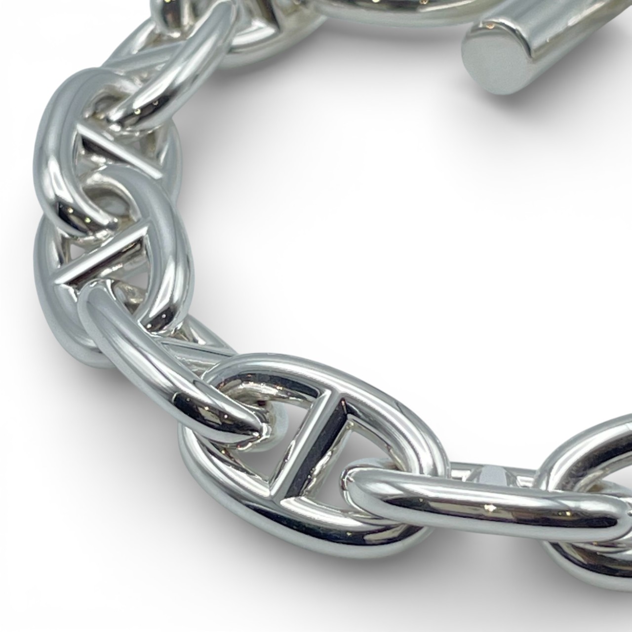 エルメス シェーヌ・ダンクル ブレスレット MM シルバー925 13コマ