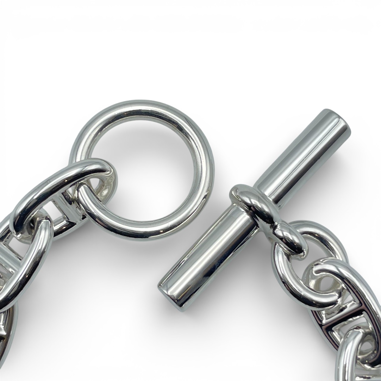 エルメス シェーヌ・ダンクル ブレスレット MM シルバー925 13コマ