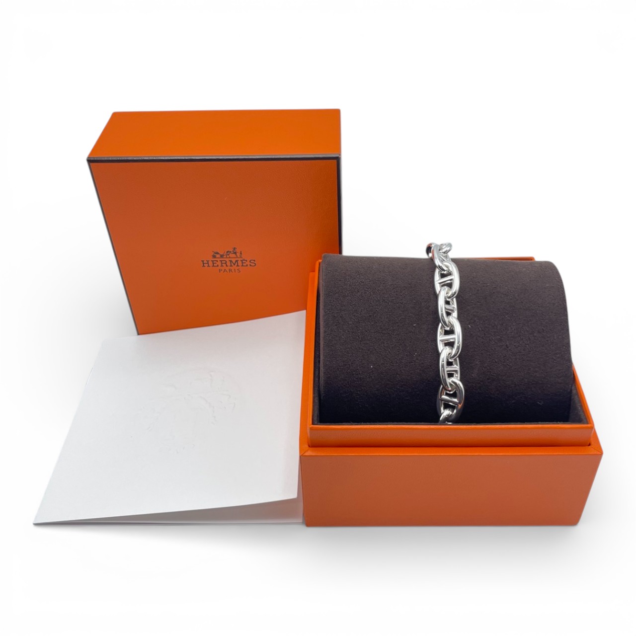 エルメス シェーヌ・ダンクル ブレスレット MM シルバー925 13コマ
