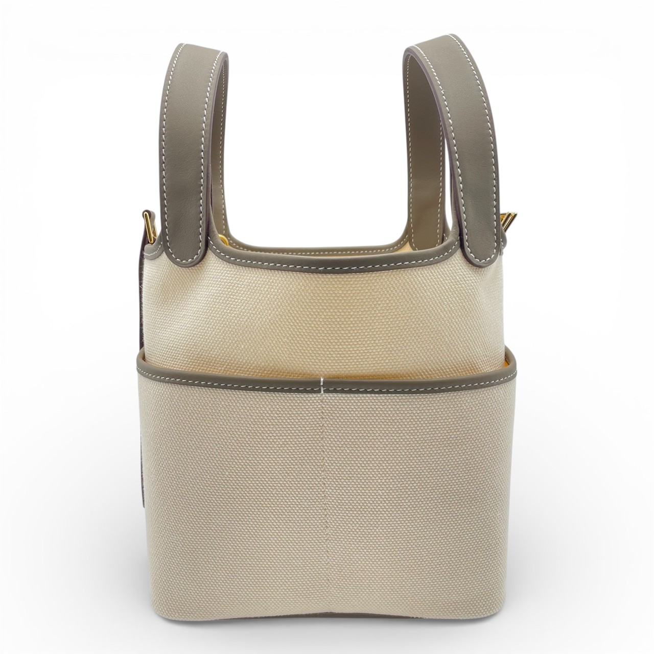 エルメス ピコタンロック カーゴ PM エトゥープ トワルアッシュ/スイフト ゴールド金具 W刻印