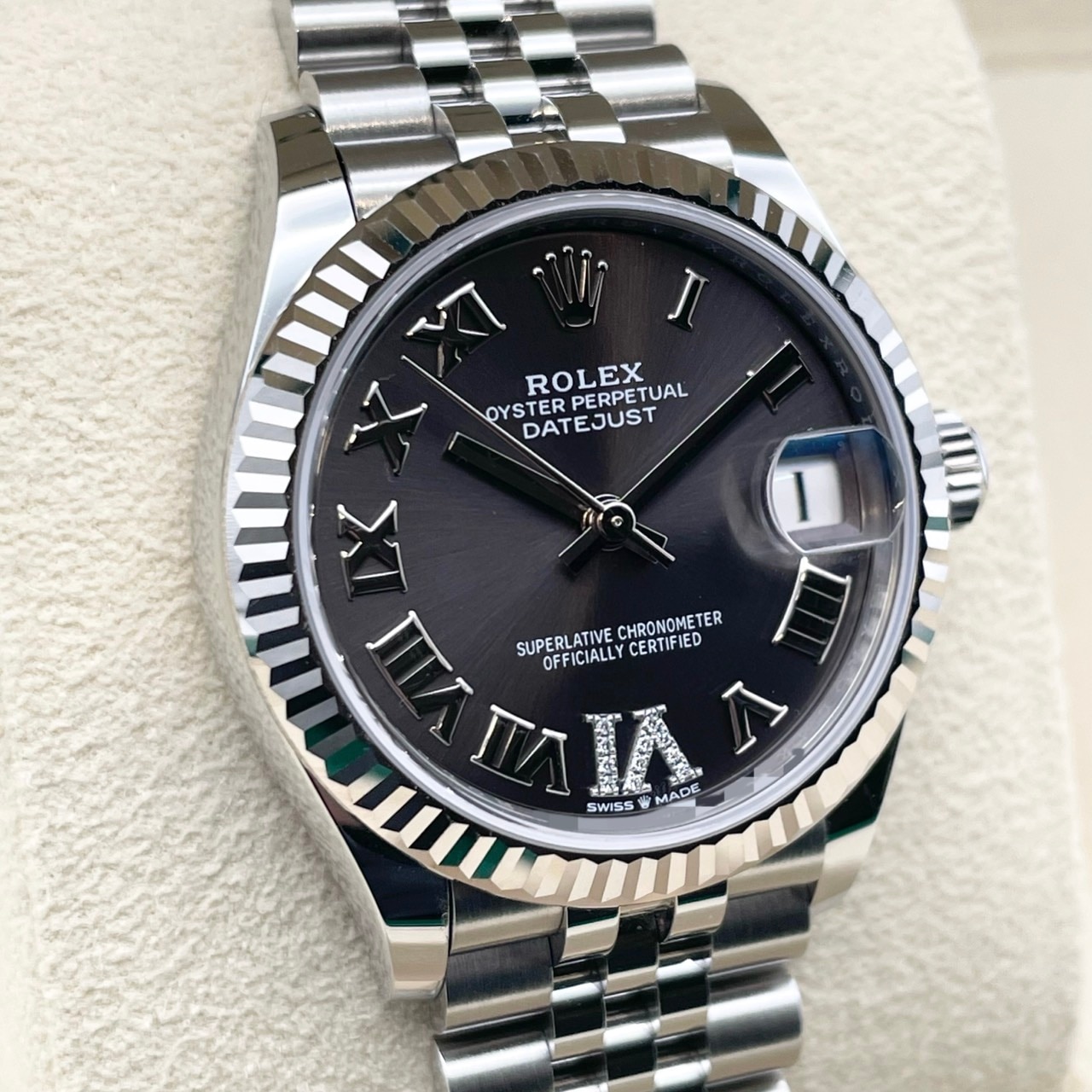 ロレックス デイトジャスト 278274 Ⅵダイヤ ダークグレー 31mm