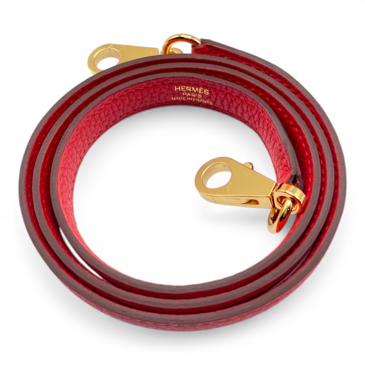 エルメス ケリー 25 ルージュクー トゴ ゴールド金具 K刻印