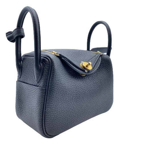 【現金特価】エルメス リンディミニ ノワール トリヨンクレマンス ゴールド金具 W刻印