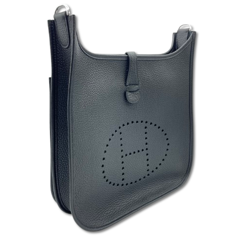 エルメス エヴリン(エブリン) PM ノワール トリヨンクレマンス シルバー金具 W刻印