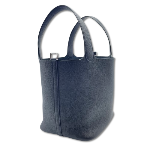 エルメス ピコタンロック MM ノワール トリヨンクレマンス シルバー金具 W刻印