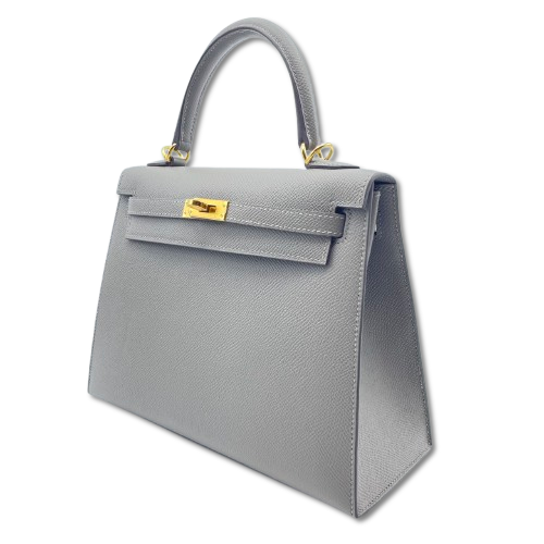 エルメス ケリー 25 グリメイヤー エプソン ゴールド金具 W刻印