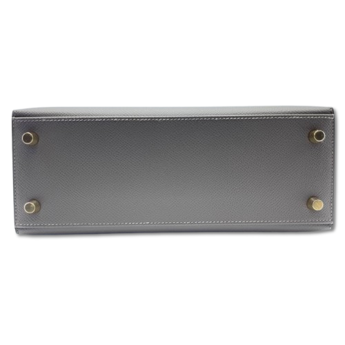 エルメス ケリー 25 グリメイヤー エプソン ゴールド金具 W刻印