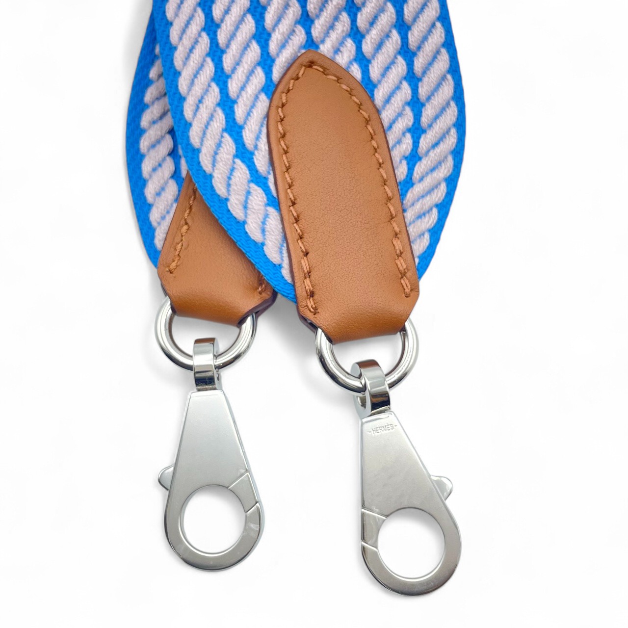 エルメス バンドリエール サングル コルタージュ 85cm ブルーアズール