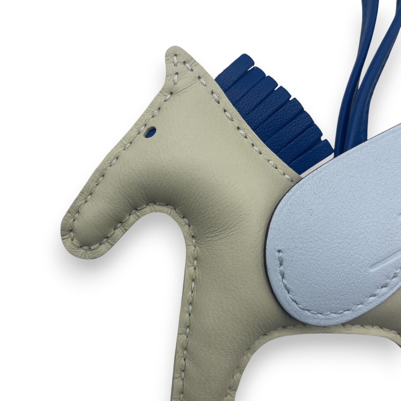 エルメス ペガサスチャーム PM クレ/ブルーフランス/ブルーブリュム W