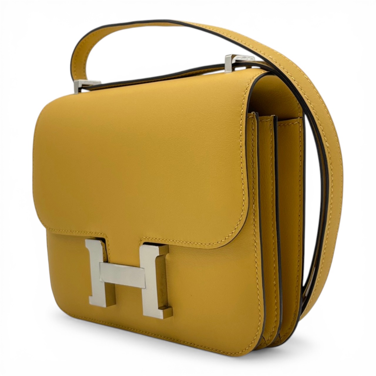 エルメス コンスタンスミニ  18 パイユ スイフト シルバー金具 K刻印