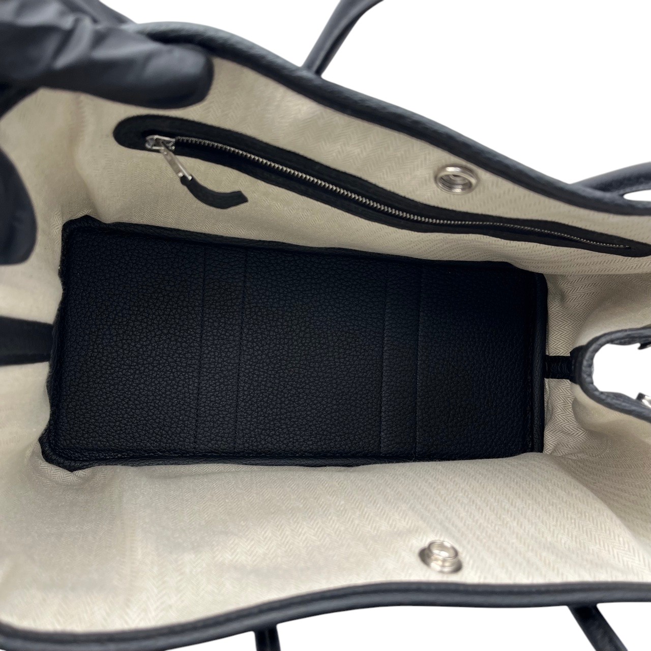 エルメス ガーデンパーティ TPM ノワール ネゴンダ シルバー金具 K刻印