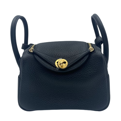 【現金特価】エルメス リンディミニ ノワール トリヨンクレマンス ゴールド金具 B刻印