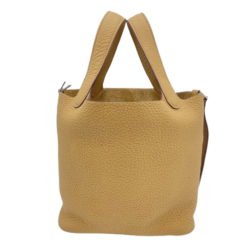 【現金特価】エルメス ピコタンロック PM ビスキュイ トリヨンクレマンス  シルバー金具 B刻印