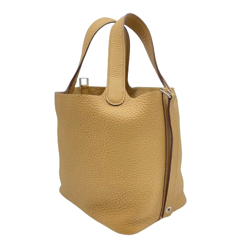 【現金特価】エルメス ピコタンロック PM ビスキュイ トリヨンクレマンス  シルバー金具 B刻印