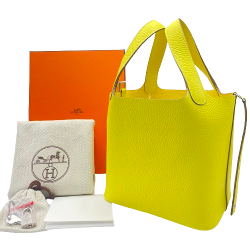 エルメス ピコタンロック PM ライム トリヨンクレマンス シルバー金具