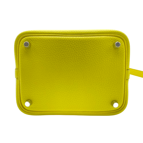 【新品】エルメス ピコタンPM イエロー【付属品全て込】 エルメス ピコタンロック PM ライム トリヨンクレマンス シルバー金具