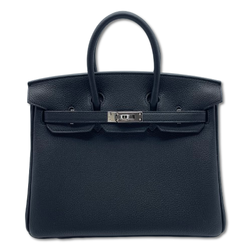【現金特価】エルメス バーキン 25 ノワール トゴ シルバー金具 K刻印