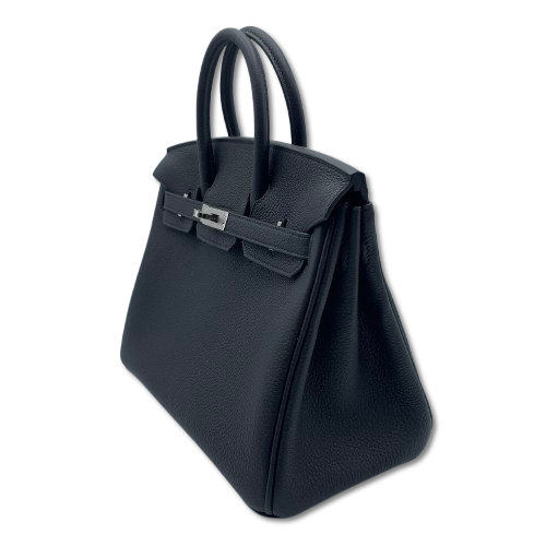 【現金特価】エルメス バーキン 25 ノワール トゴ シルバー金具 K刻印