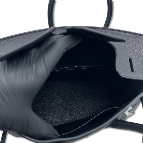 【現金特価】エルメス バーキン 25 ノワール トゴ シルバー金具 K刻印