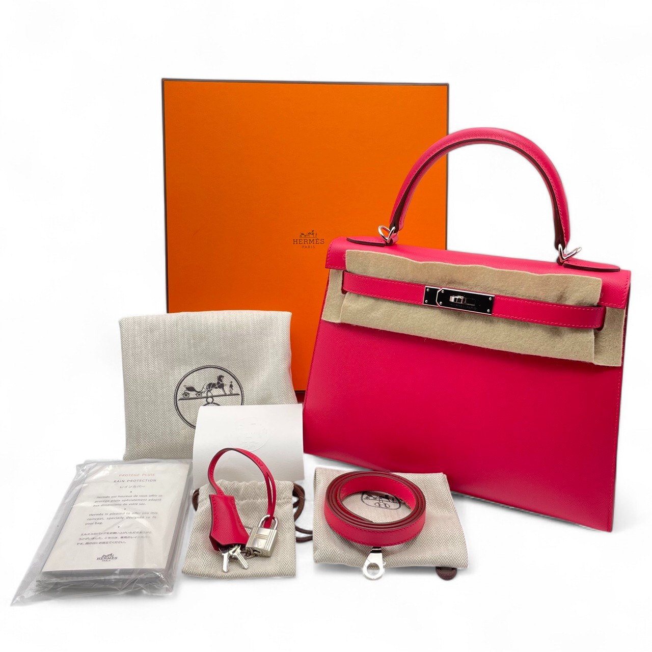 HERMES - HERMES エルメス ケリーグローブホルダー ローズ