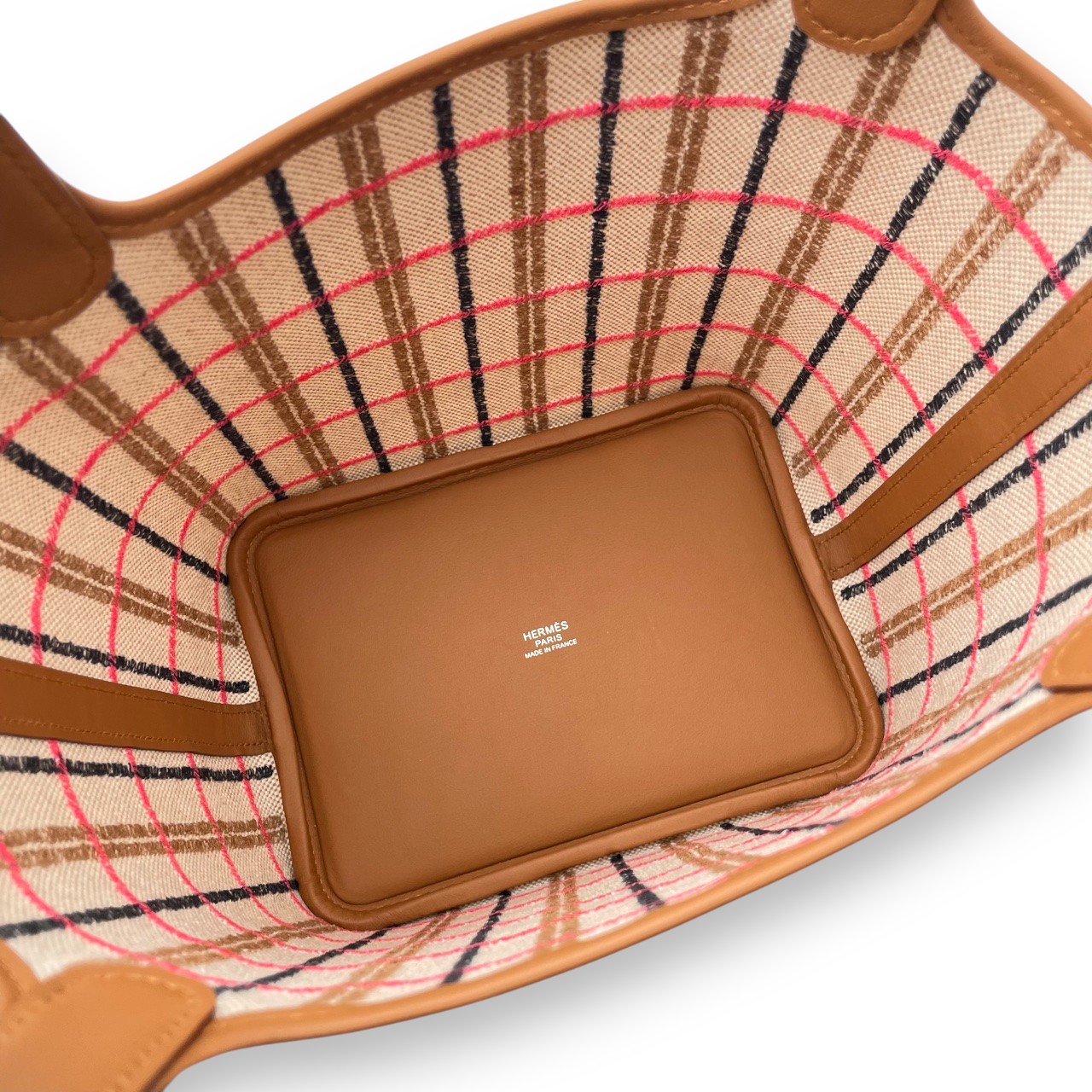 エルメス ピコタンロック クーベルチュール PM ゴールド/エクリュ トワルアッシュ/スイフト シルバー金具 K刻印