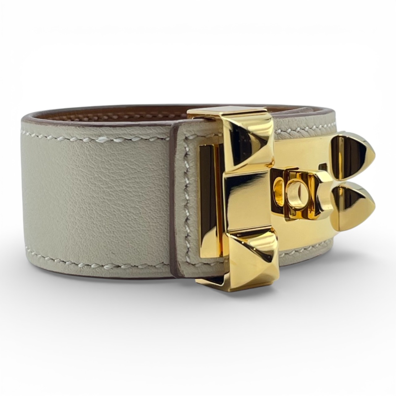 エルメス レザーブレスレット コリエ・ド・シアン T2 クレ シェーブル