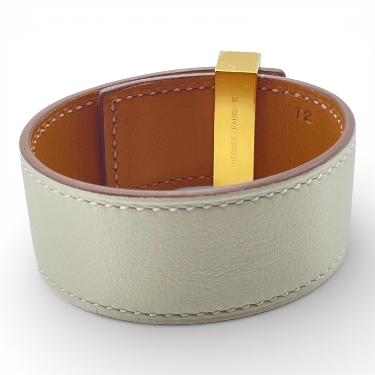 エルメス レザーブレスレット コリエ・ド・シアン T2 クレ シェーブル