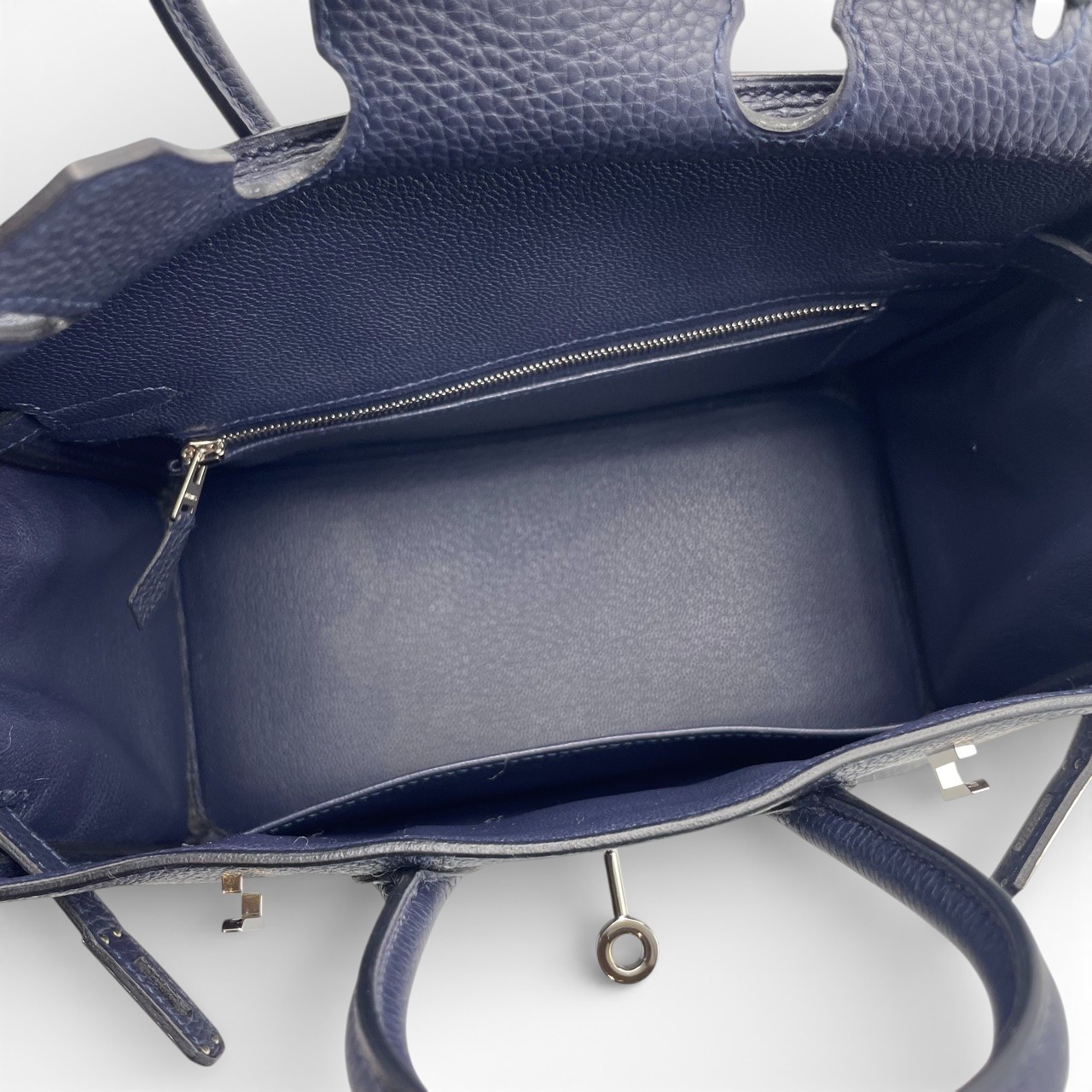 エルメス バーキン 25 ブルーニュイ トゴ シルバー金具 Y刻印