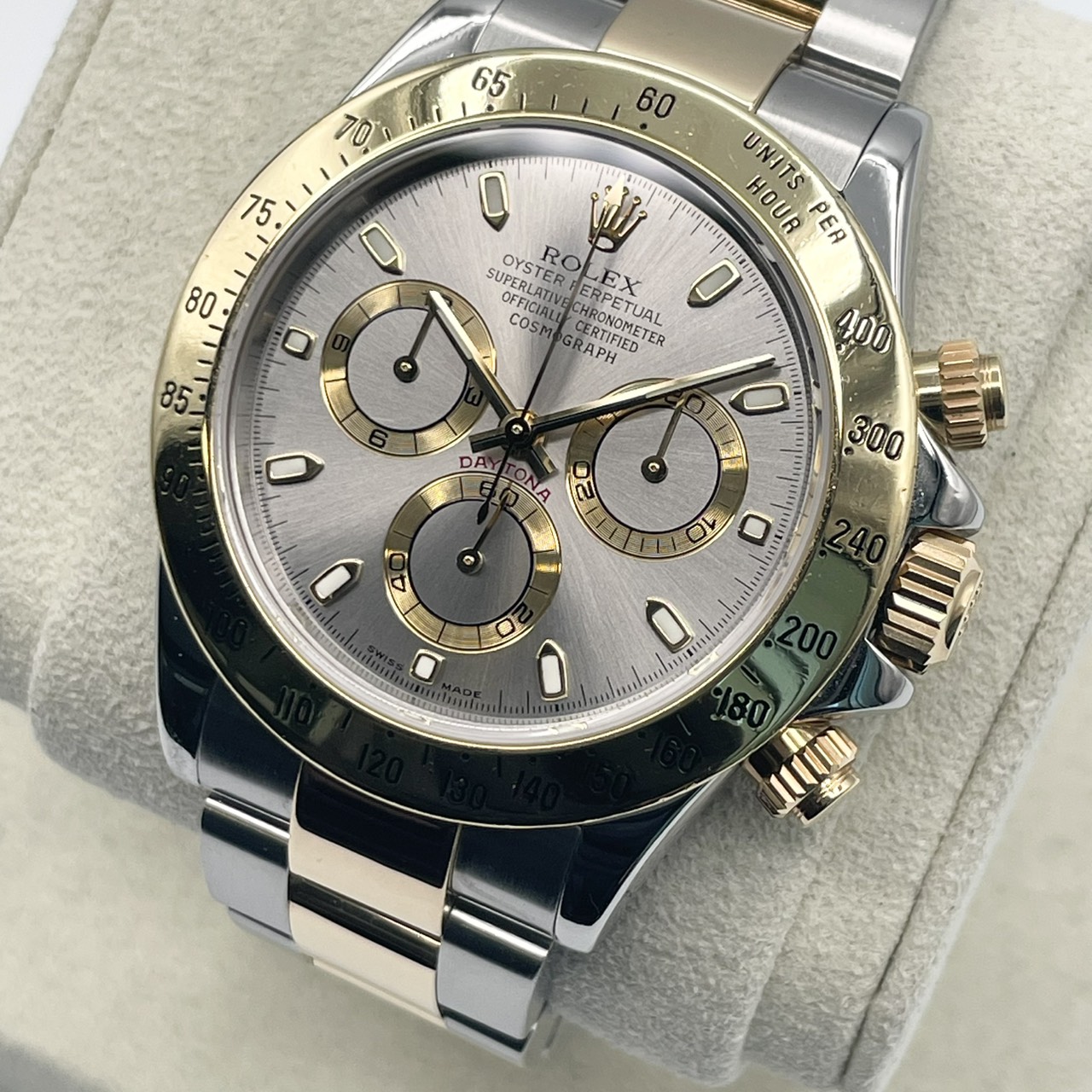 【F番】【日ロレ 付属品完品！】ロレックス デイトナ 116523 グレー 40mm