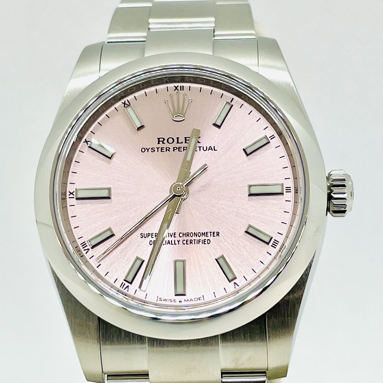 ロレックス オイスターパーペチュアル 124200 ピンク